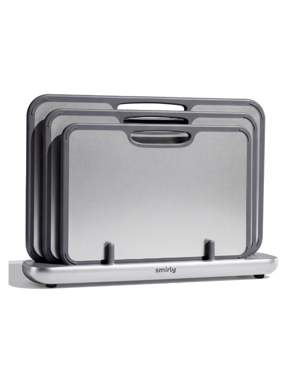 Titanium Cutting Board Set 3 Pack with Holder Double Sided Non-Porous Kitchen